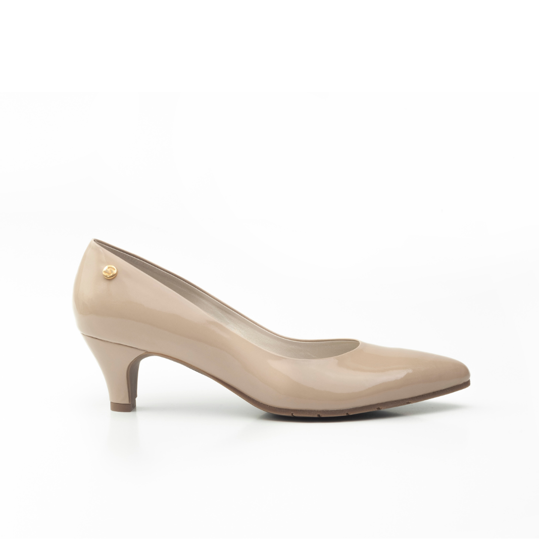 Tacón Cuero Mujer 10183