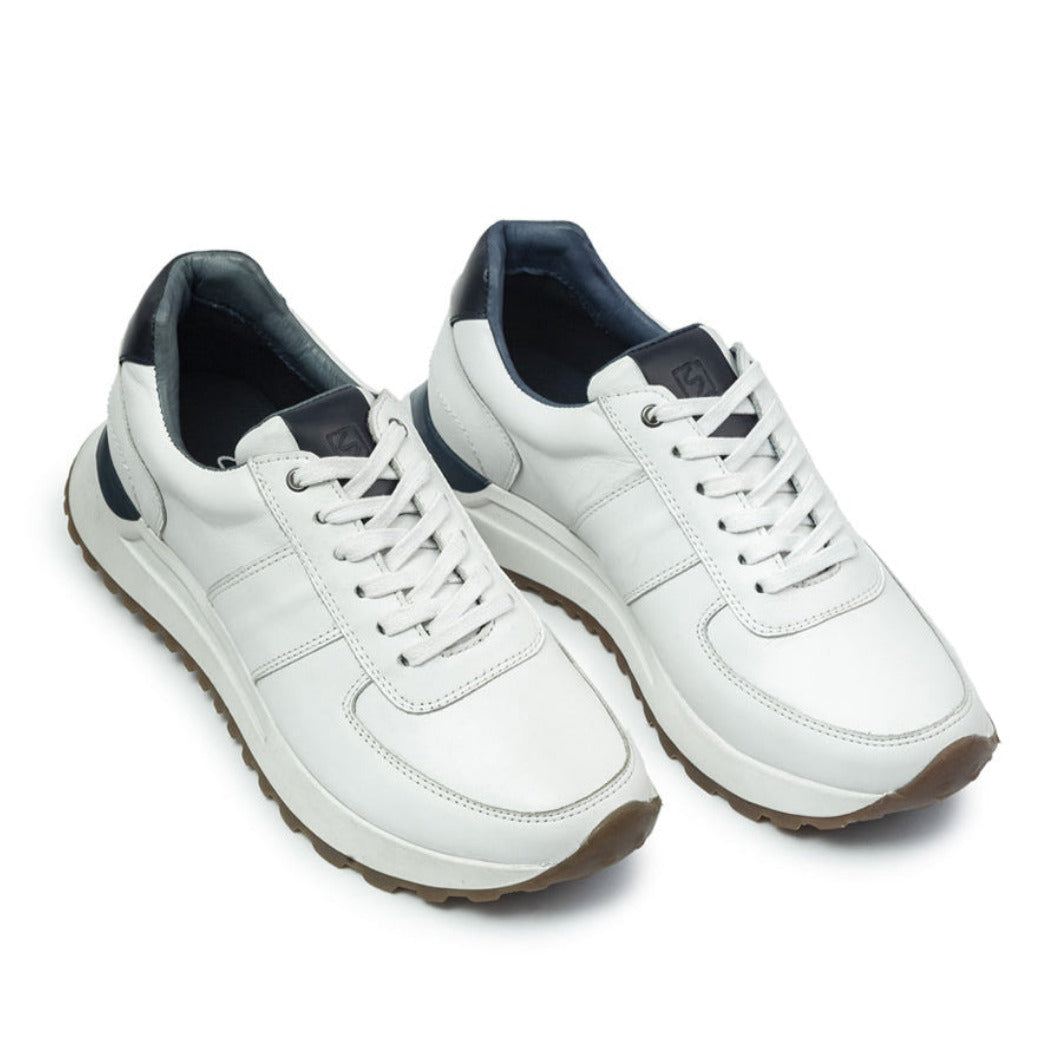 Deportivos 6028 En Cuero Hombre
