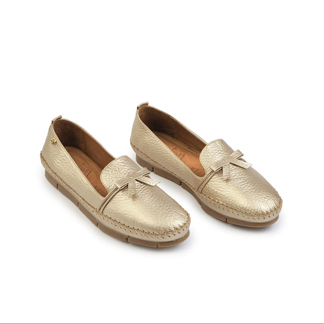 Mocasin 1008 A de cuero para mujer