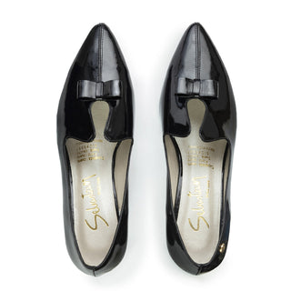 Zapatos de tacón 10196 de cuero para mujer color Negro, vista superior