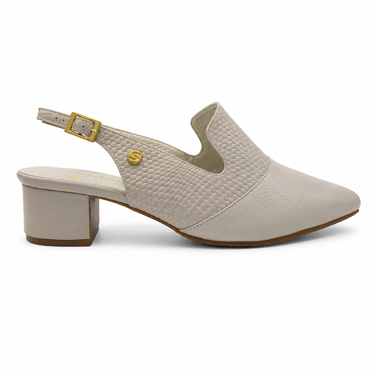Zapatos de Tacon 10425 en cuero para mujer