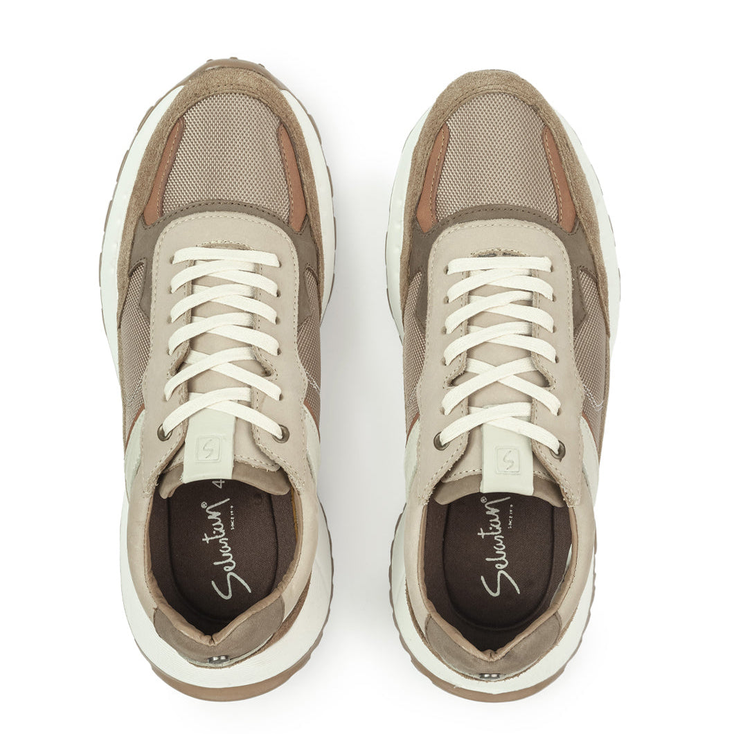 Casual 2023 En Cuero Hombre Arena