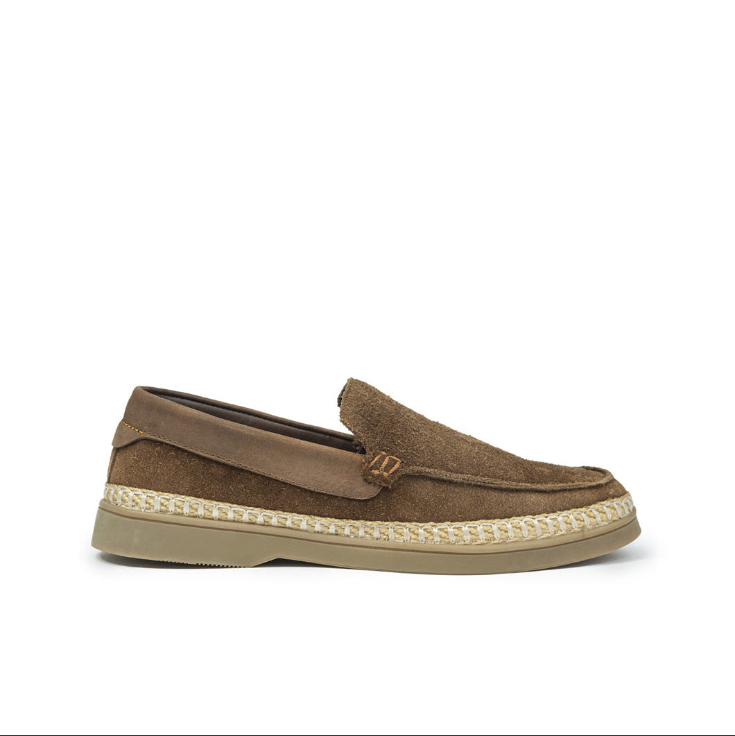 Mocasin 2054 En Cuero Hombre Miel
