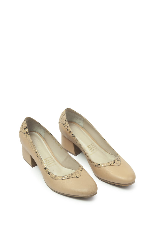 Tacón Cuero Mujer 604
