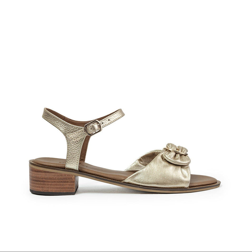 Sandalia Tacon 1953 En Cuero Mujer