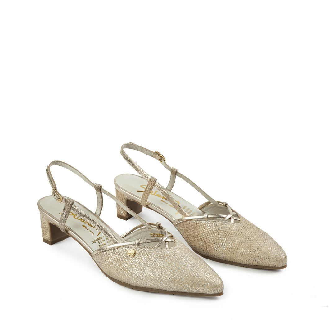 Sandalia Tacon 2025-15 de cuero para mujer