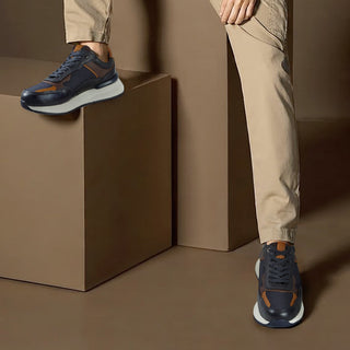 Deportivo 2123 de cuero para hombre