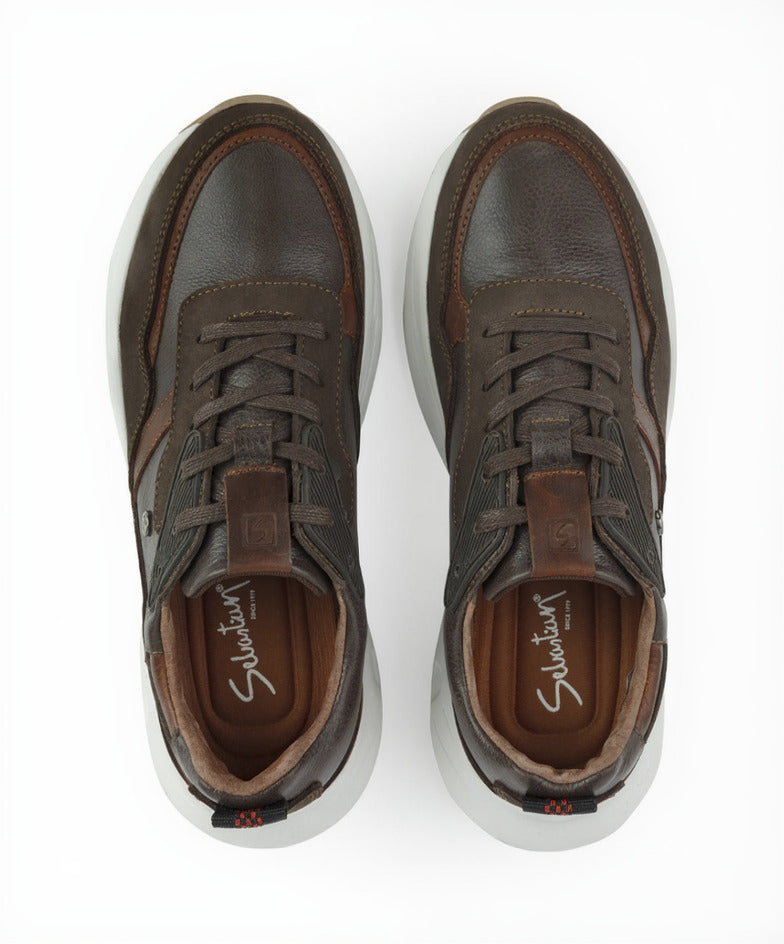 Deportivo 2139 de cuero para hombre