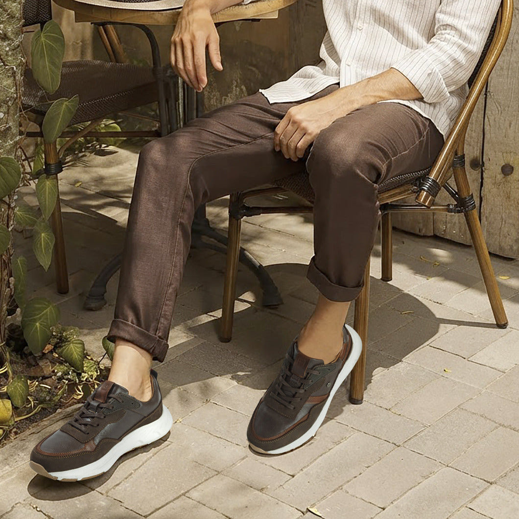 Deportivo 2139 de cuero para hombre