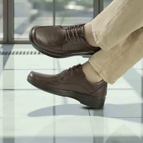 Confort 2151 En Cuero Hombre Cafe