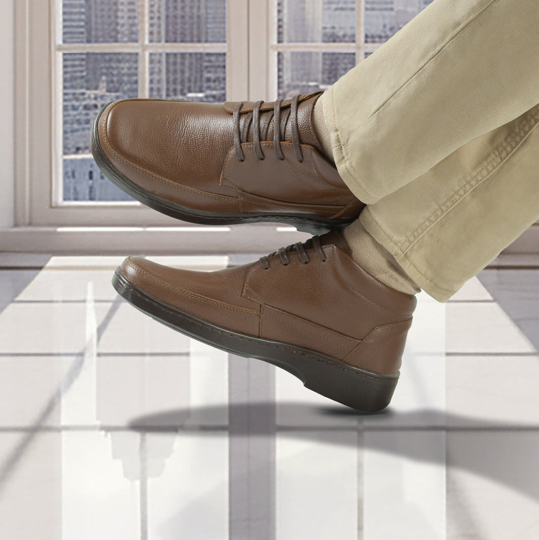 Confort Cuero Hombre Cafe 2155