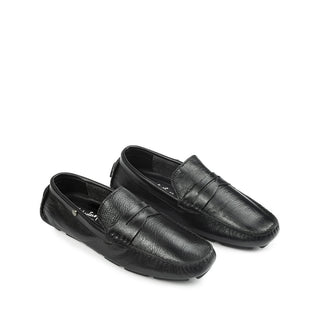 Mocasines 2170 de cuero para hombre, vista posterior del talón