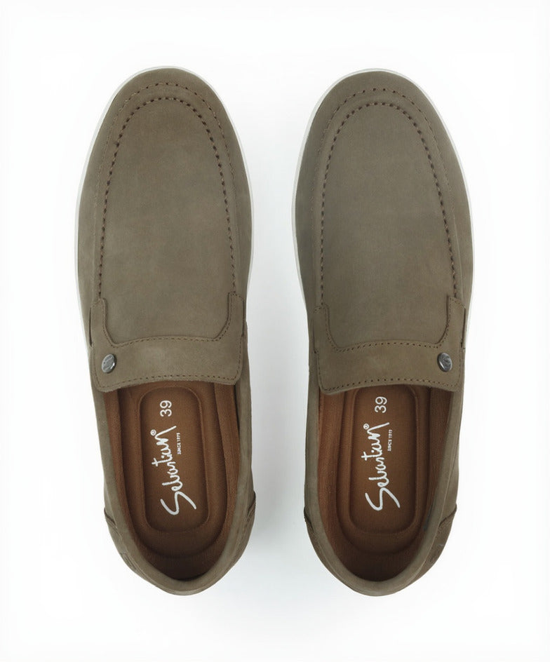 Mocasin 2190 de cuero para hombre
