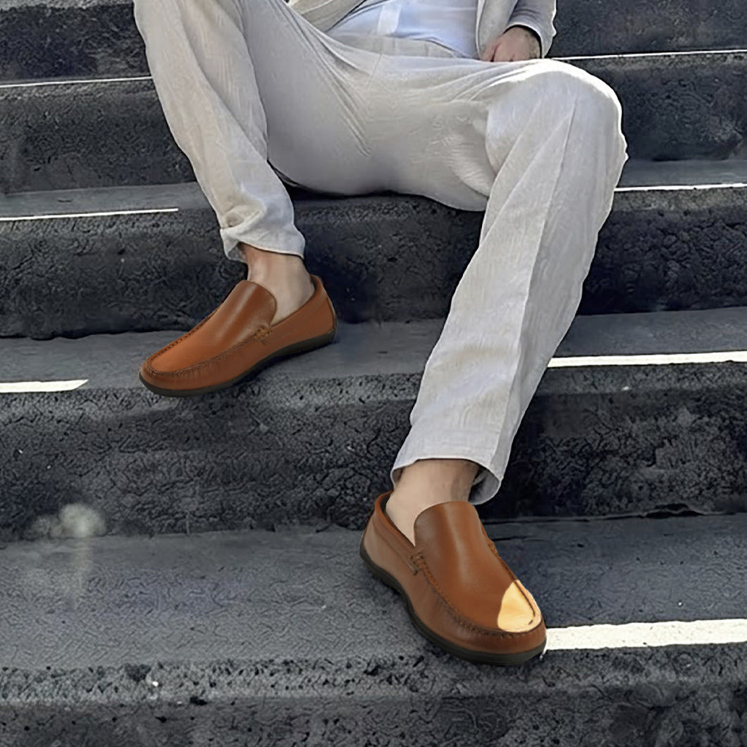 Mocasin 2225-1 de cuero para hombre