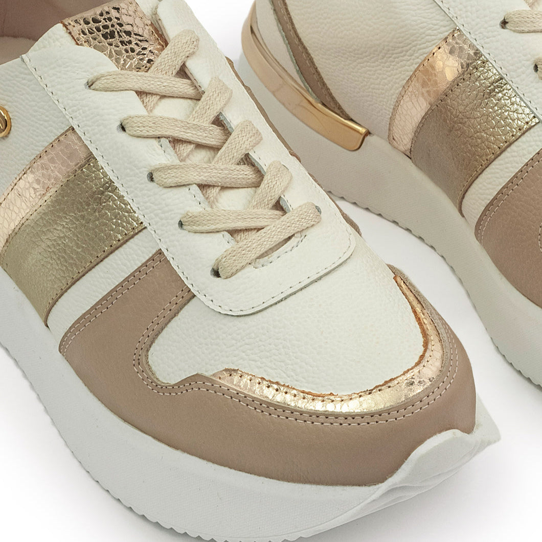 Deportivo 2501 de cuero para Mujer