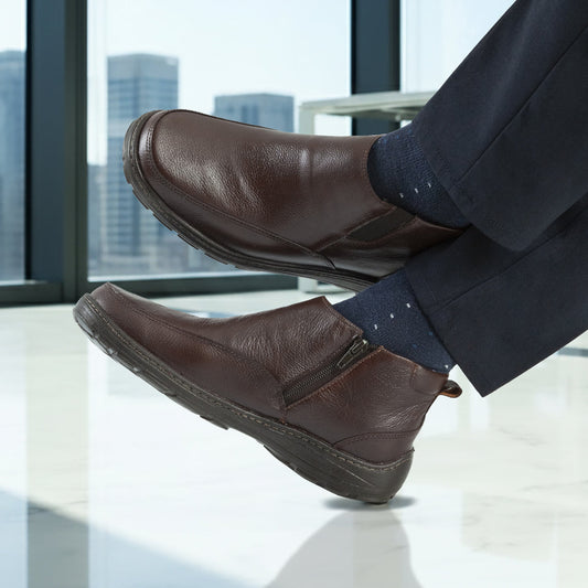 Botin Cuero Hombre Sangria 2807