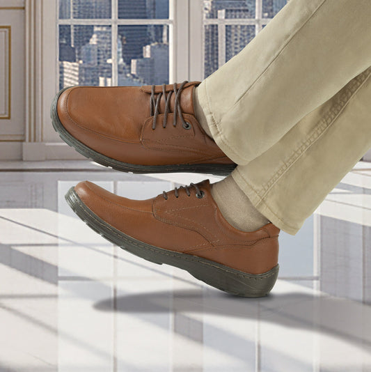 Confort Cuero Hombre Miel 2856