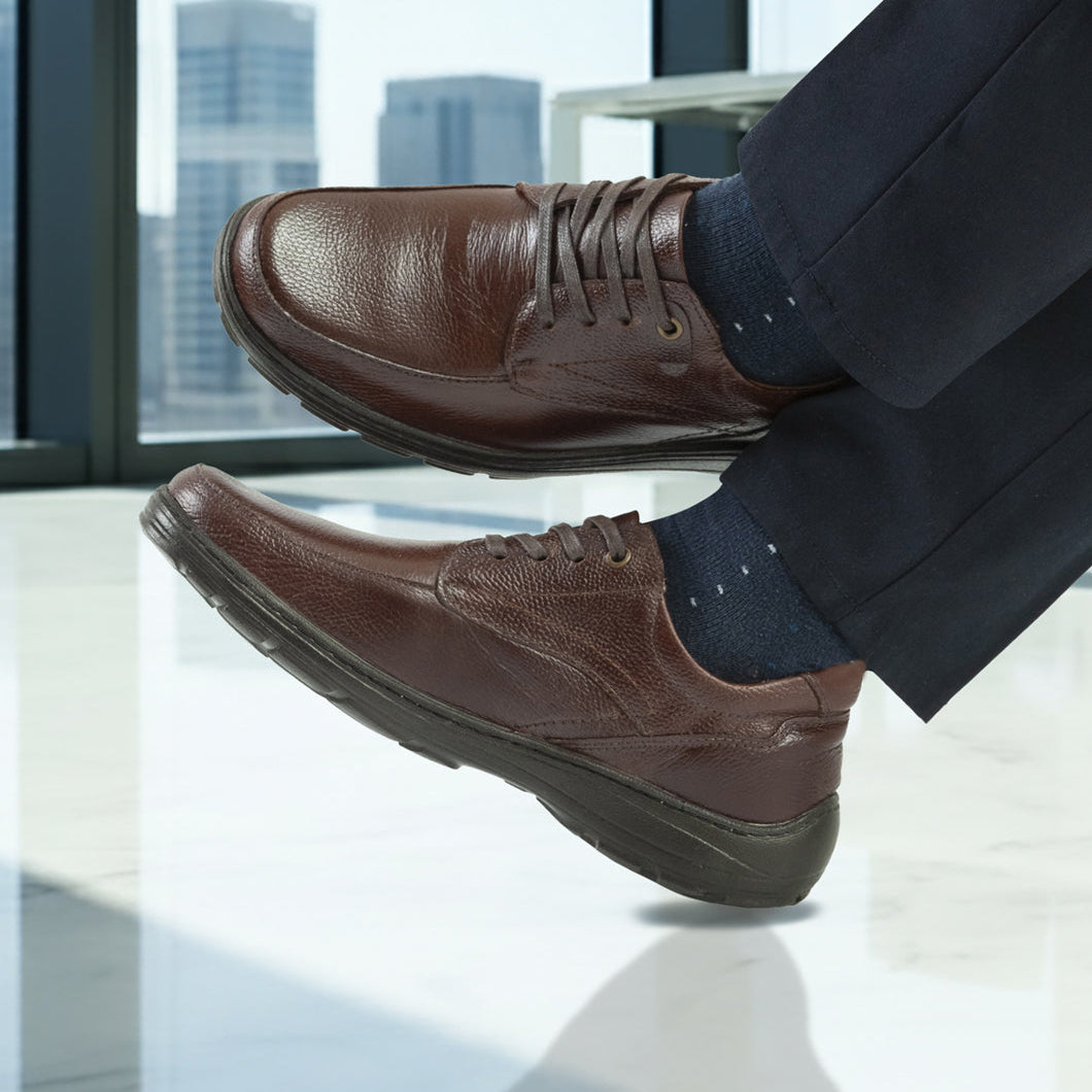 Confort Cuero Hombre Sangria 2856