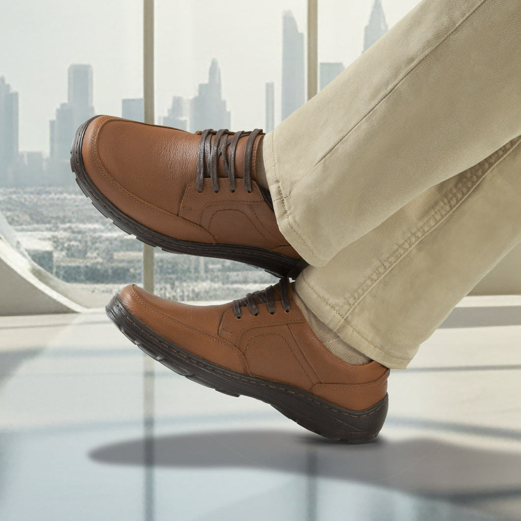 Confort Cuero Hombre Miel 2863
