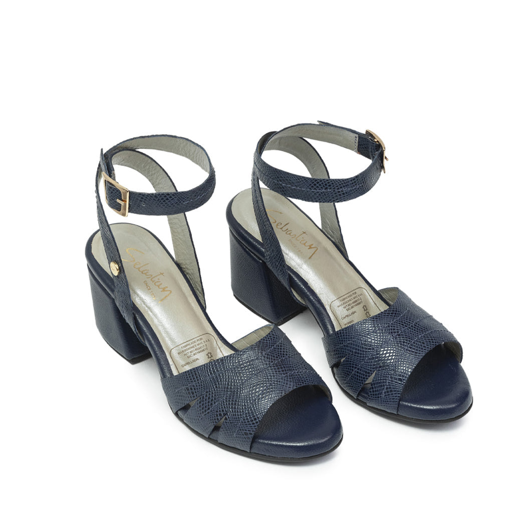 Sandalias tacon cuero mujer Elvira 03