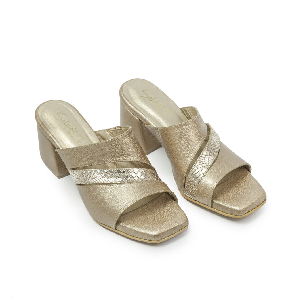 Sandalias tacon Elvira 04 cuero mujer
