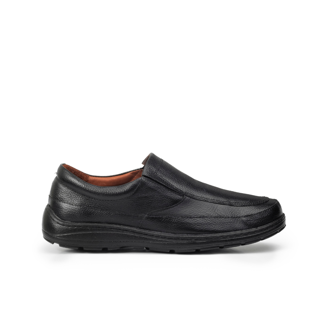 Confort Cuero Hombre Negro 2806