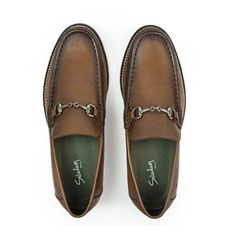 Mocasines 3076 de cuero para hombre, vista lateral