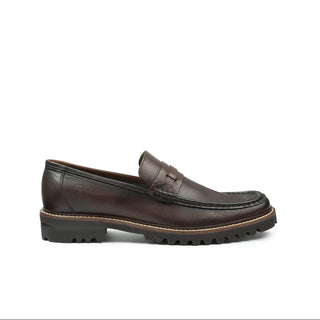 Mocasines 3080 EVA de cuero para hombre, detalle de la suela EVA tipo track