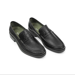 Mocasines 3080 de cuero para hombre, vista superior con la costura de moc