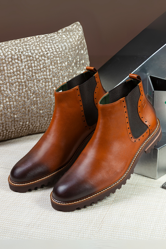 Botines Cuero Hombre 3044