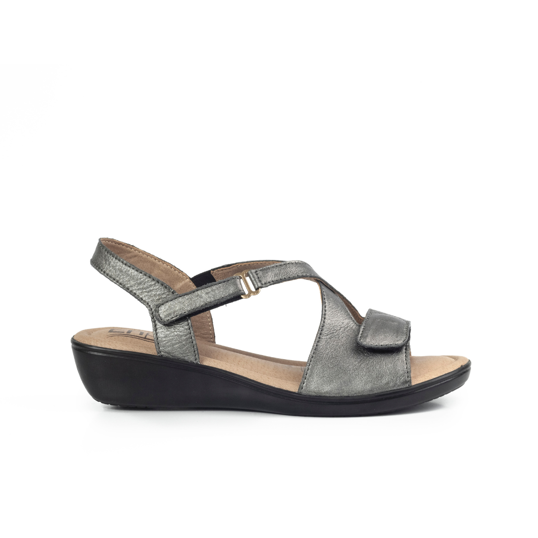 Sandalia Plana 7615 Cuero Mujer