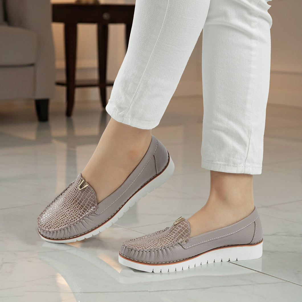 Mocasin 40 - 126 de cuero para mujer