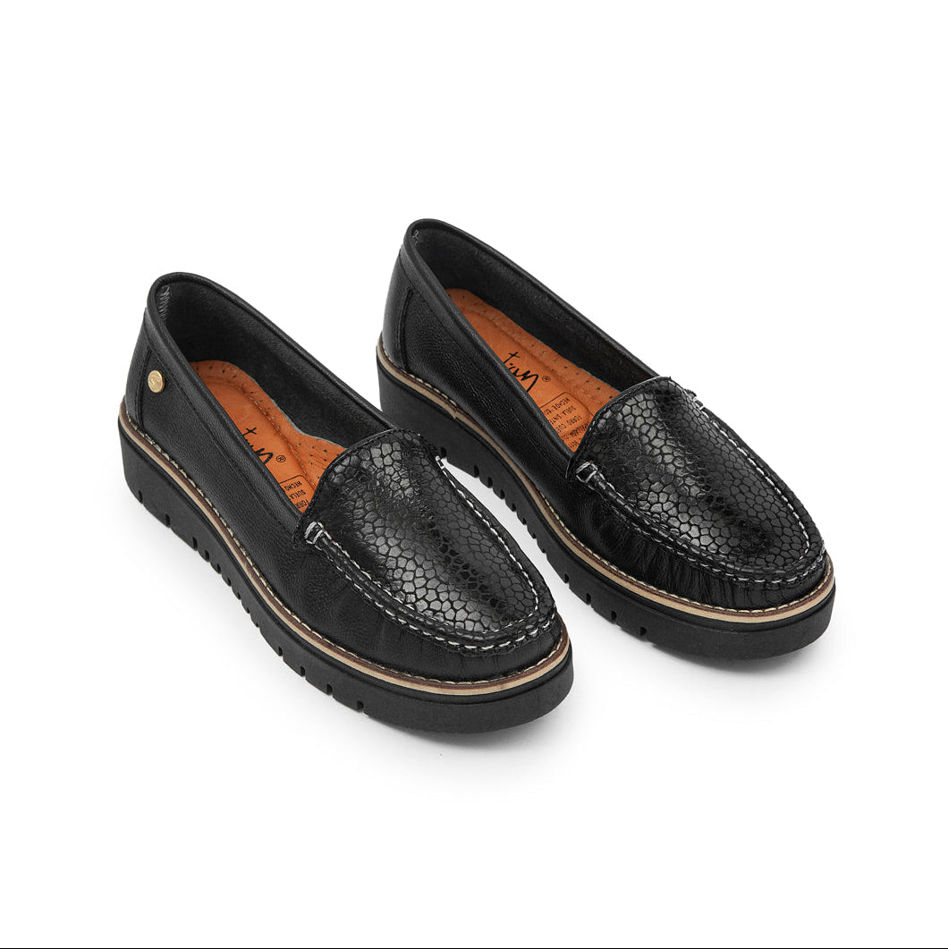 Mocasines 40 - Liso Cuero Mujer