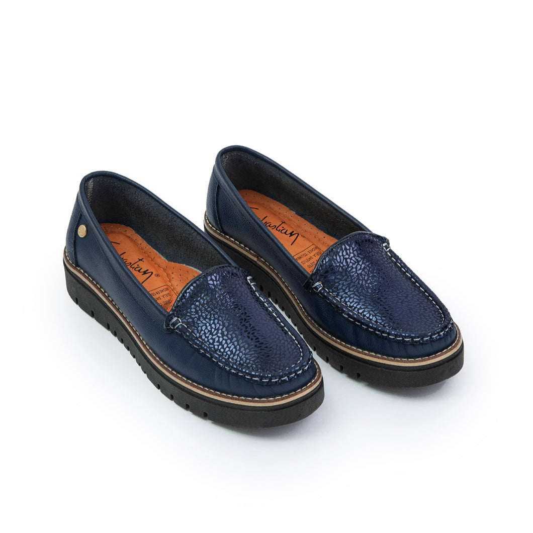 Mocasines 40 - Liso Cuero Mujer