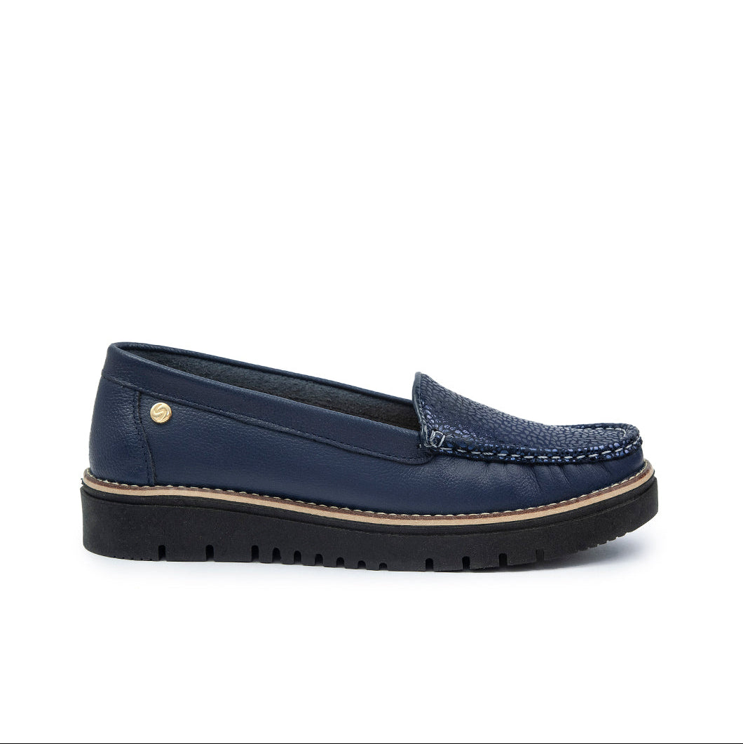 Mocasines 40 - Liso Cuero Mujer