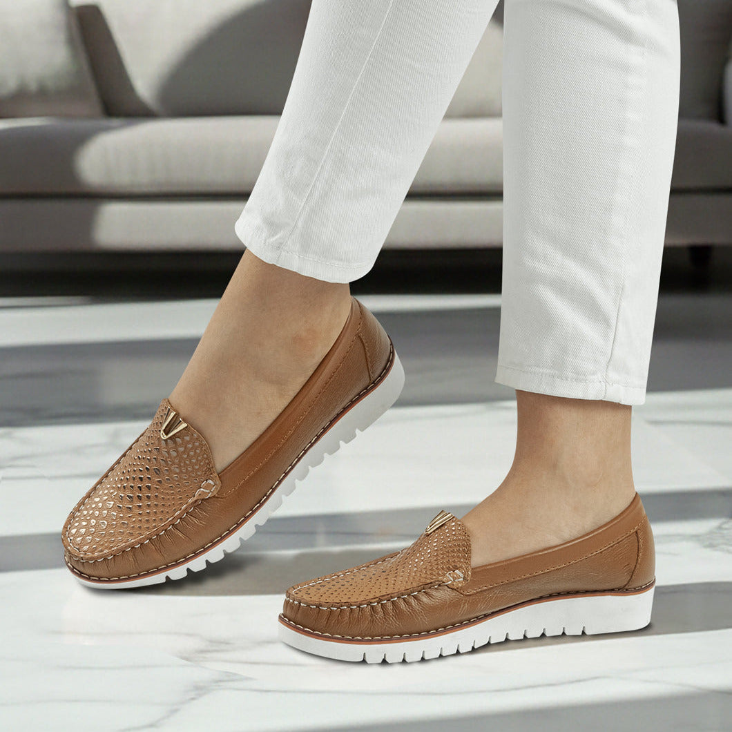 Mocasin 40 - 126 de cuero para mujer