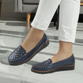 Mocasin 40 -86 de cuero para mujer