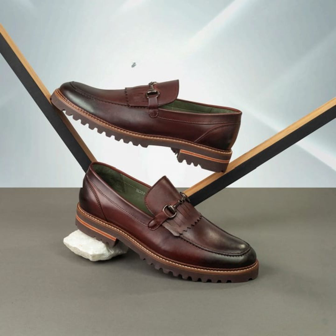 Formal 4048 En Cuero Hombre Marron Brown