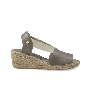 Sandalia de cuña 4336 de cuero para mujer