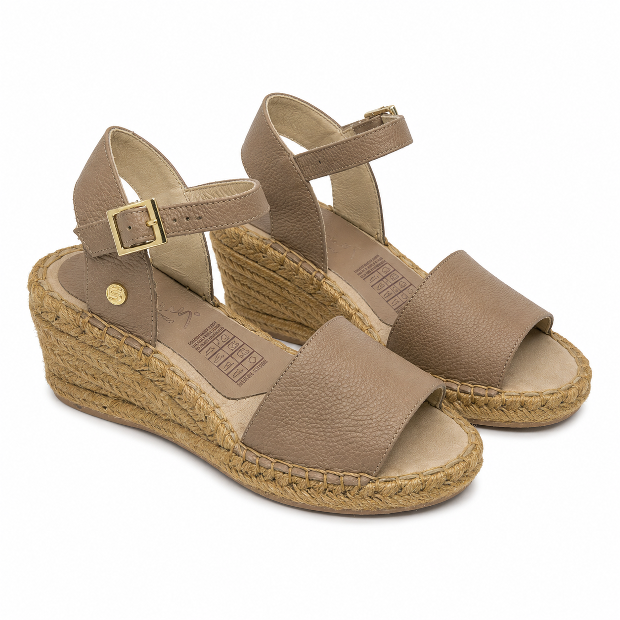 Sandalia Plataforma 4345 5.5 en cuero para mujer
