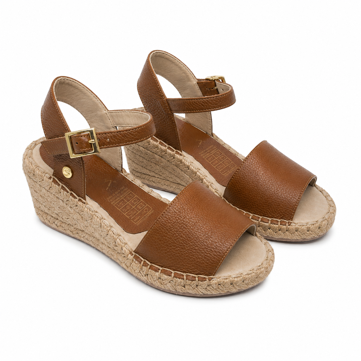Sandalia Plataforma 4345 5.5 en cuero para mujer