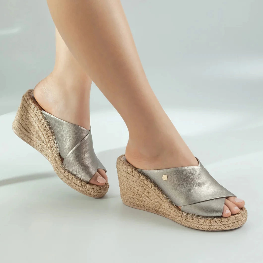 Sandalia Plataforma 4390 de Cuero para Mujer