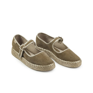 Alpargata Mary Jane 4509 de cuero para mujer