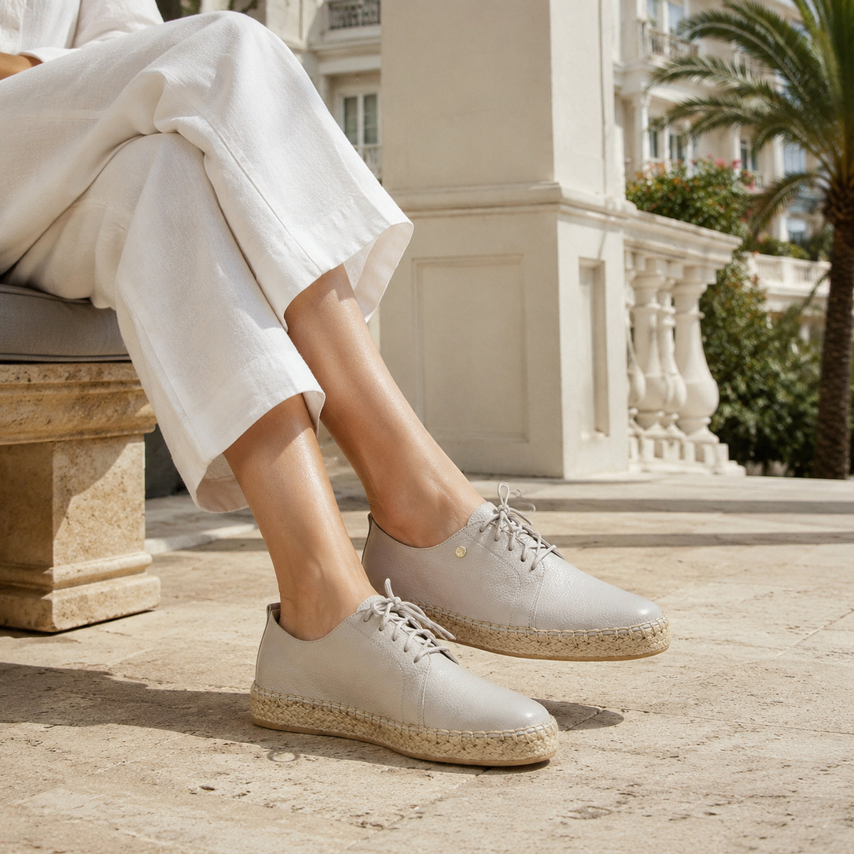 Espadrila de cuero para mujer 4530