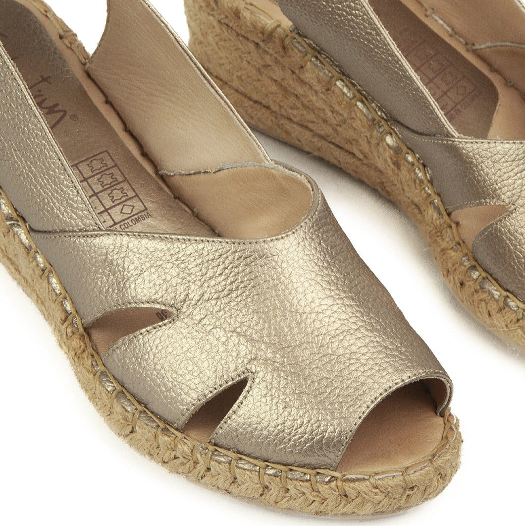 Sandalia Plataforma 4548 Cuero para Mujer
