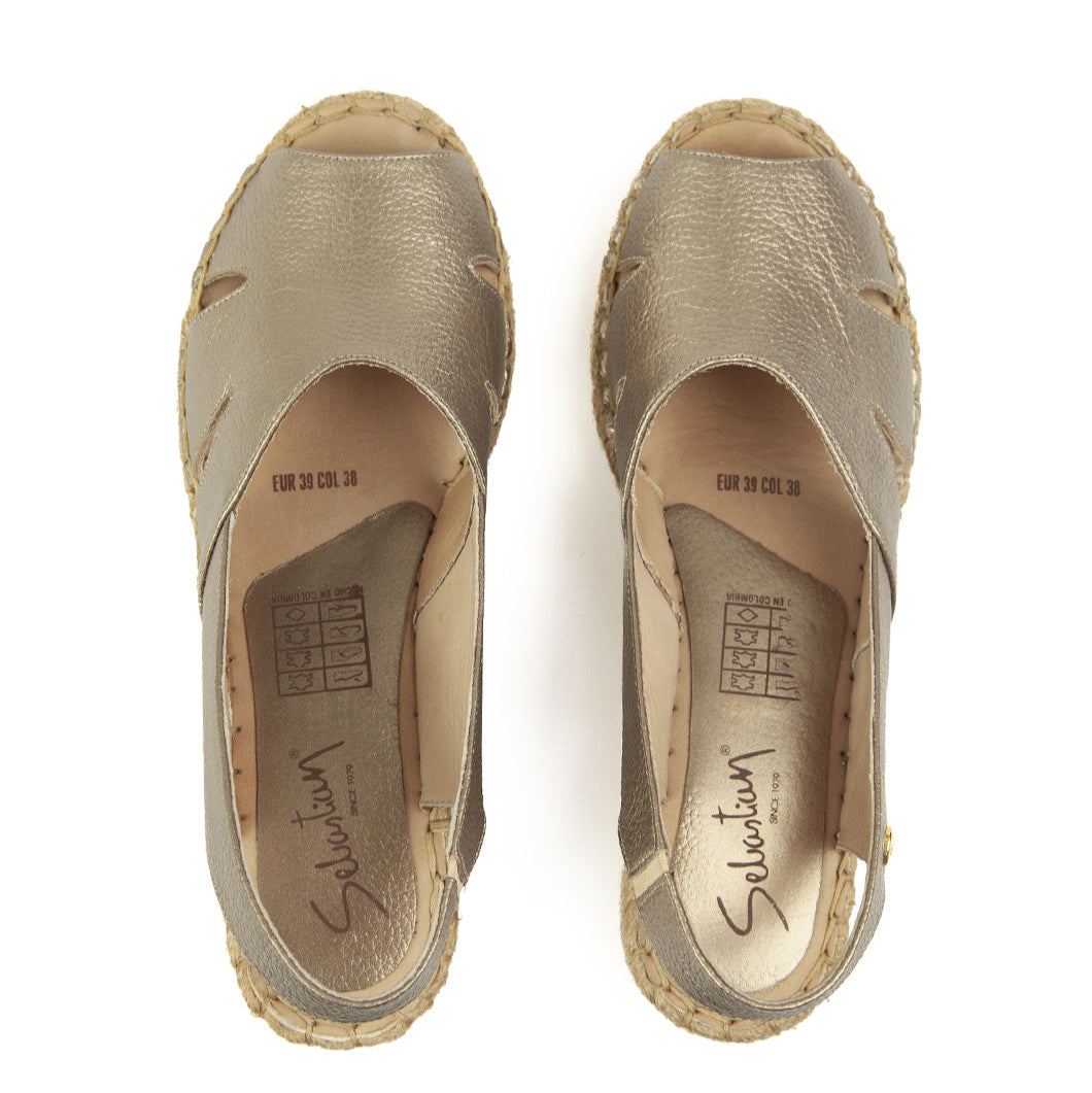 Sandalia Plataforma 4548 Cuero para Mujer