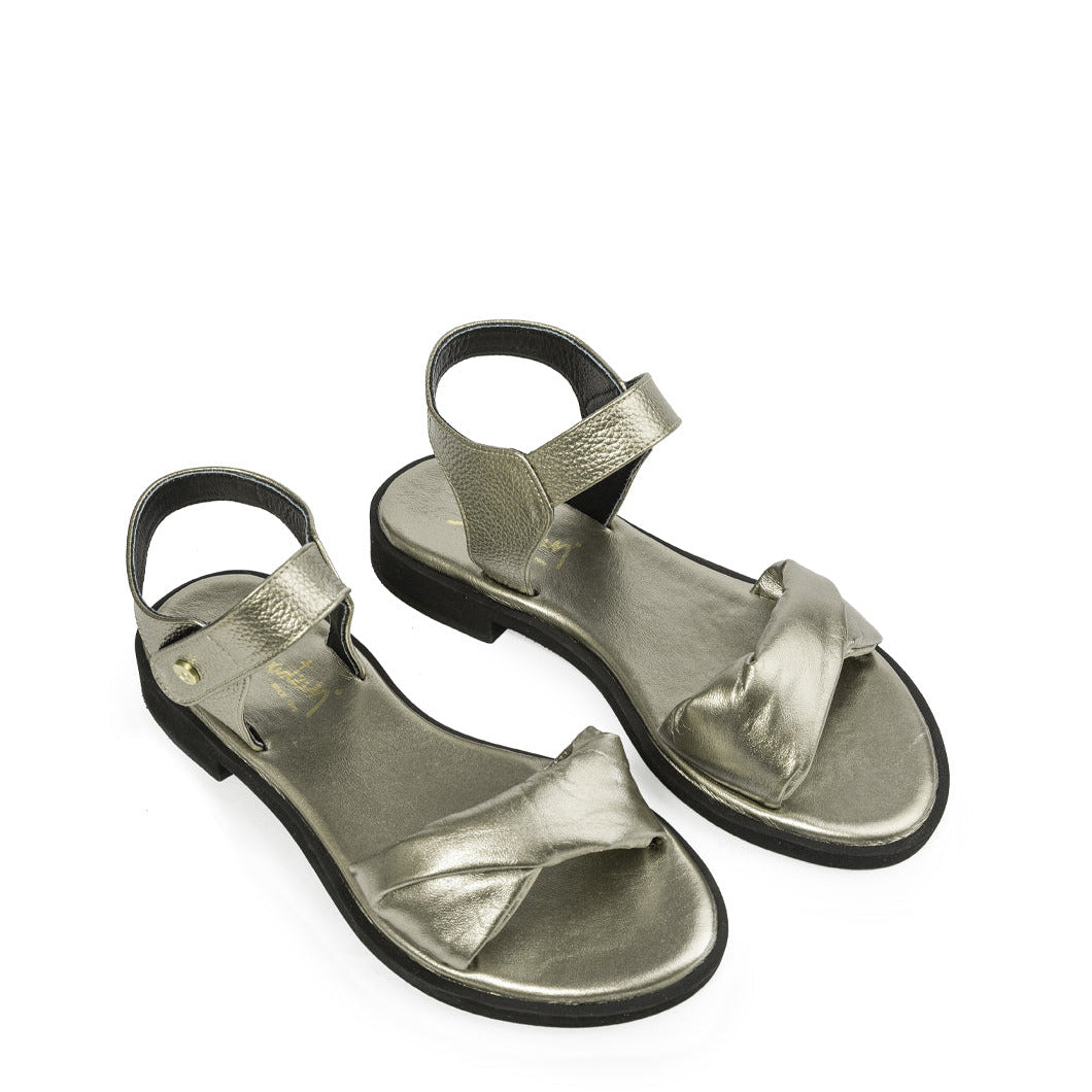Sandalia Plana 491B de Cuero para Mujer