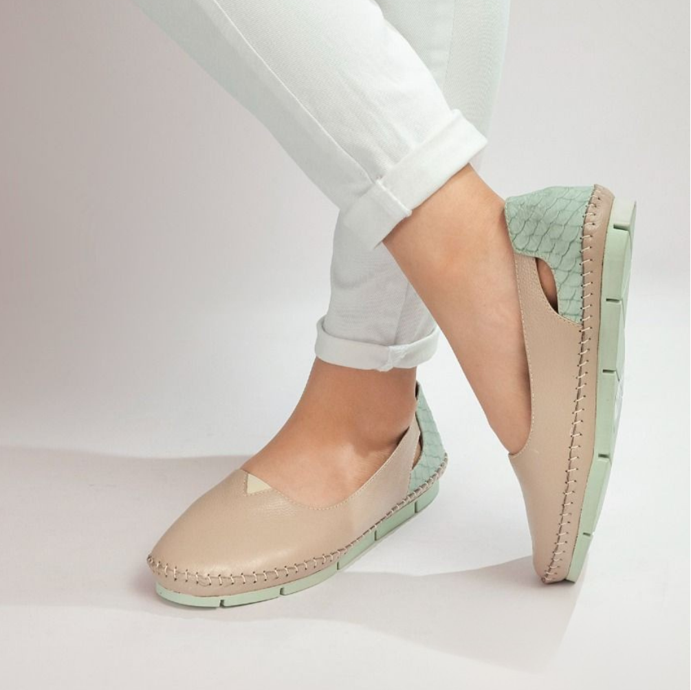 Mocasin 1034 de Cuero para Mujer