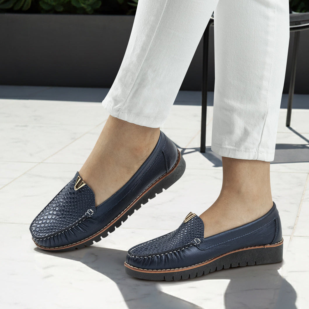 Mocasin 40 - 126 de cuero para mujer