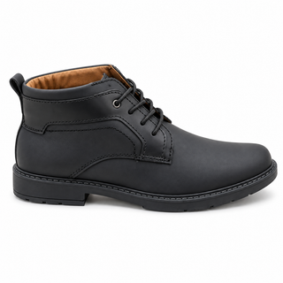 Botín 500 SLV negro de cuero para hombre